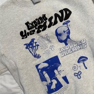 TNA Cozy Fleece Sweatshirt in Gray